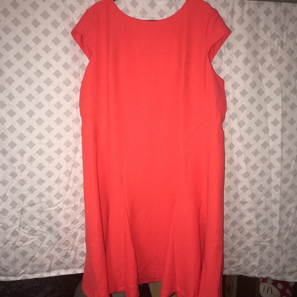 Coral Midi Dress.
